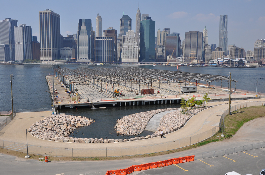 Here's Your First Look At The Brooklyn Bridge Park Roller Rink